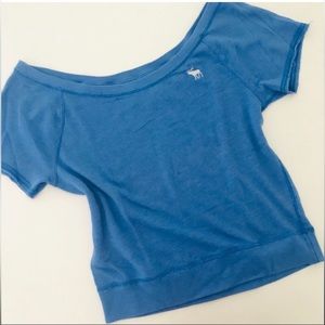 A&F | Abercrombie & Fitch Blue Top